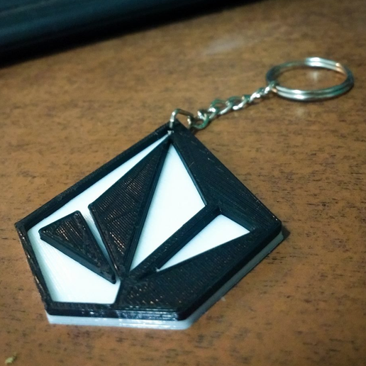 🗝️ Volcom keychain・Free STL File for ・Cults